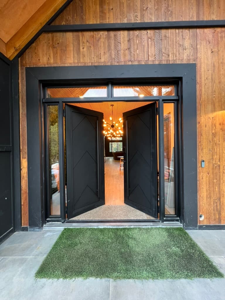 Modern Steel Double Entry Door — Big Bear, CA