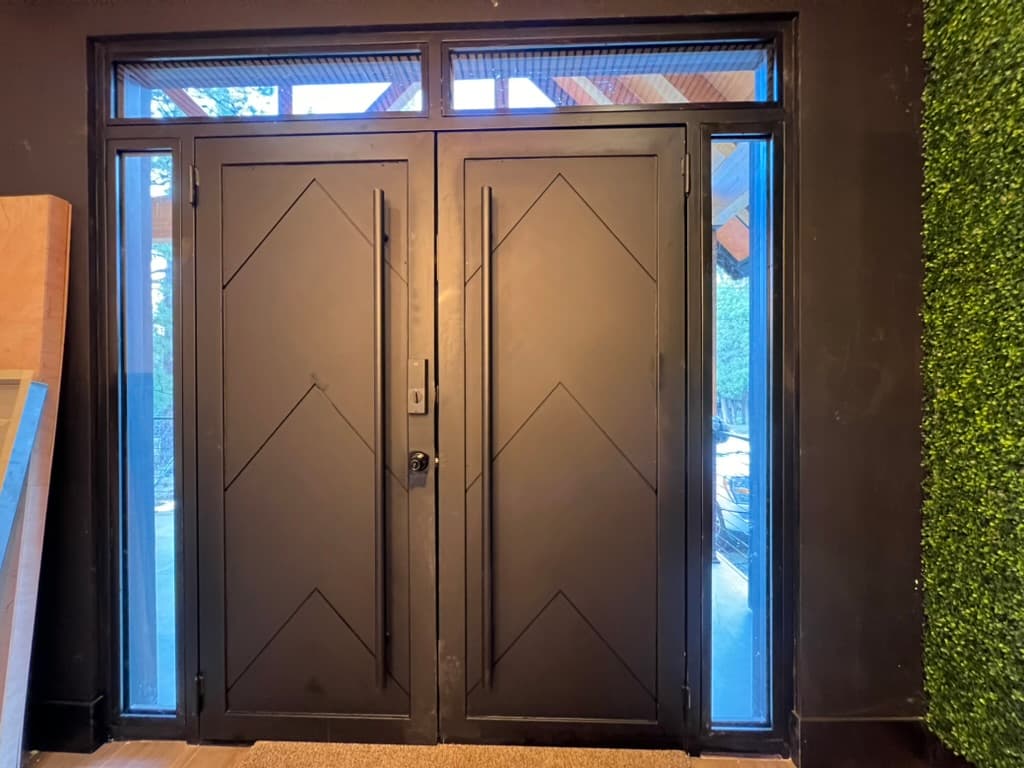 Modern Steel Double Entry Door — Big Bear, CA