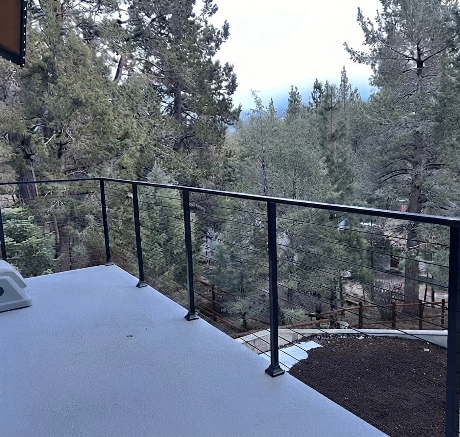 Modern stainless Steel cable Railing Installation