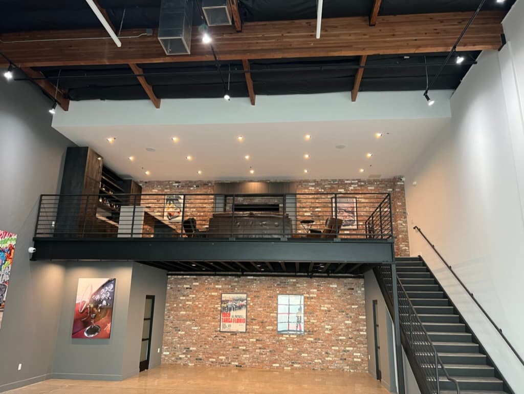 Structural Steel Mezzanine, Stairs & Railing — Commercial Loft
